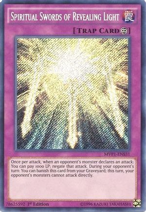 Spiritual Swords of Revealing Light (MVP1-ENS31) - The Dark Side of Dimensions Movie Pack: Secret Edition 1st Edition The Dark Side of Dimensions Movie Pack: Secret Edition Yugioh Single  Squirtle Squad Card Shop.