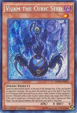 Vijam the Cubic Seed (MVP1-ENS32) - The Dark Side of Dimensions Movie Pack: Secret Edition 1st Edition The Dark Side of Dimensions Movie Pack: Secret Edition Yugioh Single  Squirtle Squad Card Shop.