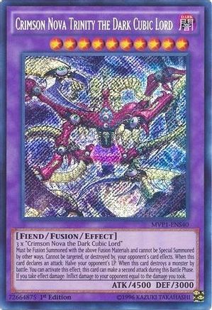 Crimson Nova Trinity the Dark Cubic Lord (MVP1-ENS40) - The Dark Side of Dimensions Movie Pack: Secret Edition 1st Edition The Dark Side of Dimensions Movie Pack: Secret Edition Yugioh Single  Squirtle Squad Card Shop.