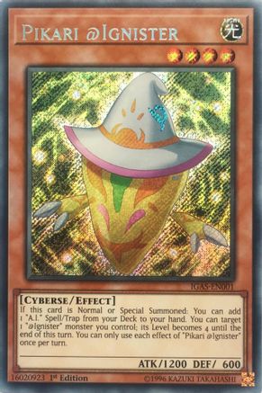 Pikari @Ignister (IGAS-EN001) - Ignition Assault Unlimited Ignition Assault Yugioh Single  Squirtle Squad Card Shop.