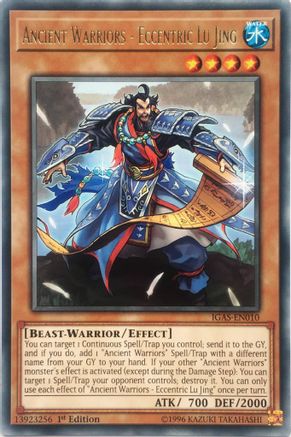 Ancient Warriors - Eccentric Lu Jing (IGAS-EN010) - Ignition Assault Unlimited Ignition Assault Yugioh Single  Squirtle Squad Card Shop.