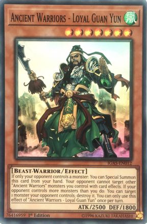 Ancient Warriors - Loyal Guan Yun (IGAS-EN012) - Ignition Assault Unlimited Ignition Assault Yugioh Single  Squirtle Squad Card Shop.