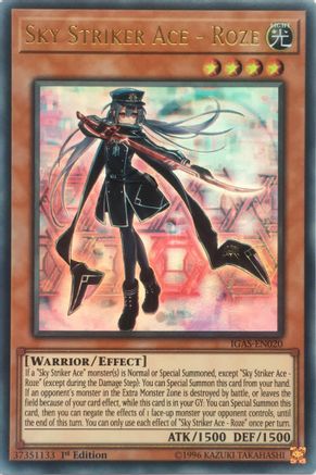 Sky Striker Ace - Roze (IGAS-EN020) - Ignition Assault Unlimited Ignition Assault Yugioh Single  Squirtle Squad Card Shop.