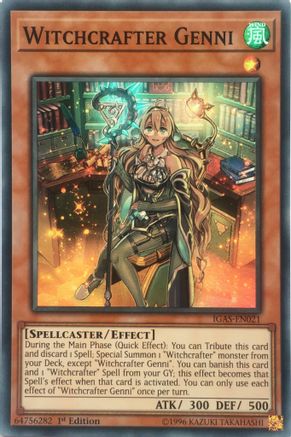 Witchcrafter Genni (IGAS-EN021) - Ignition Assault 1st Edition Ignition Assault Yugioh Single  Squirtle Squad Card Shop.