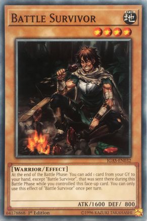 Battle Survivor (IGAS-EN032) - Ignition Assault Unlimited Ignition Assault Yugioh Single  Squirtle Squad Card Shop.