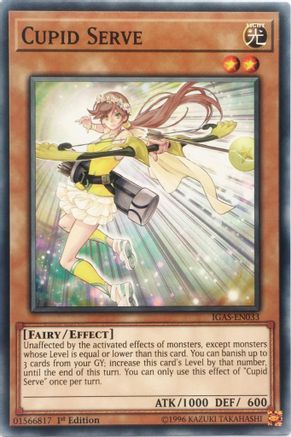 Cupid Serve (IGAS-EN033) - Ignition Assault 1st Edition Ignition Assault Yugioh Single  Squirtle Squad Card Shop.