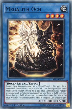 Megalith Och (IGAS-EN037) - Ignition Assault 1st Edition Ignition Assault Yugioh Single  Squirtle Squad Card Shop.