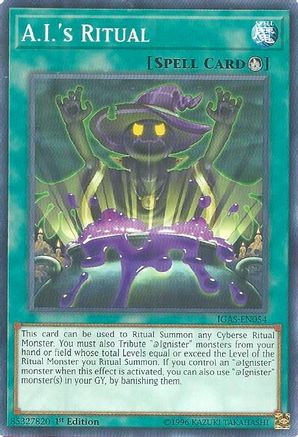 A.I.'s Ritual (IGAS-EN054) - Ignition Assault 1st Edition Ignition Assault Yugioh Single  Squirtle Squad Card Shop.