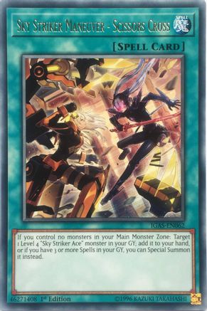 Sky Striker Maneuver - Scissors Cross (IGAS-EN062) - Ignition Assault Unlimited Ignition Assault Yugioh Single  Squirtle Squad Card Shop.