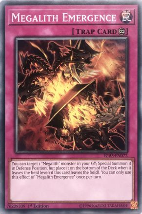 Megalith Emergence (IGAS-EN072) - Ignition Assault Unlimited Ignition Assault Yugioh Single  Squirtle Squad Card Shop.