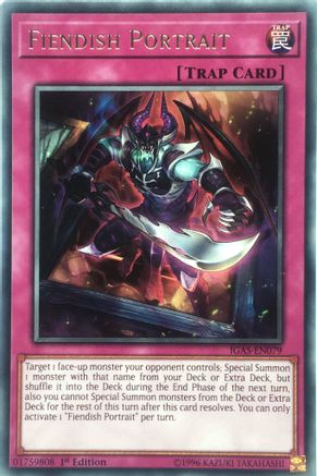Fiendish Portrait (IGAS-EN079) - Ignition Assault 1st Edition Ignition Assault Yugioh Single  Squirtle Squad Card Shop.