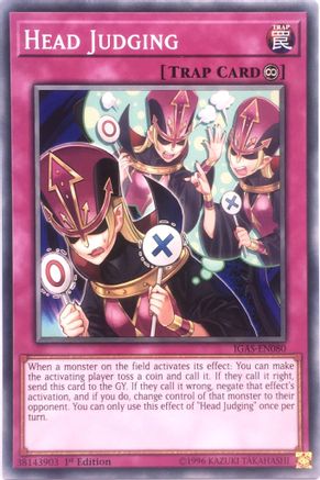 Head Judging (IGAS-EN080) - Ignition Assault 1st Edition Ignition Assault Yugioh Single  Squirtle Squad Card Shop.