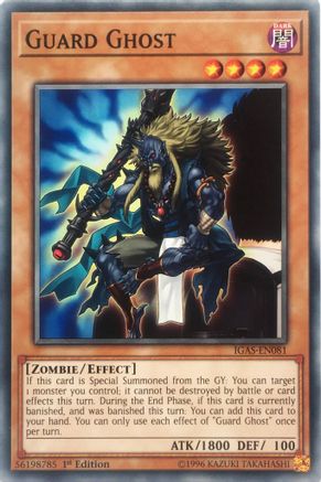Guard Ghost (IGAS-EN081) - Ignition Assault Unlimited Ignition Assault Yugioh Single  Squirtle Squad Card Shop.