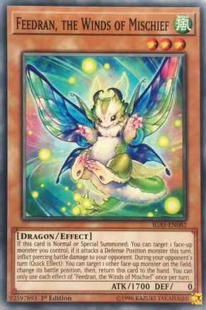 Feedran, the Winds of Mischief (IGAS-EN082) - Ignition Assault Unlimited Ignition Assault Yugioh Single  Squirtle Squad Card Shop.