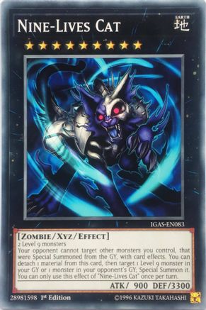 Nine-Lives Cat (IGAS-EN083) - Ignition Assault Unlimited Ignition Assault Yugioh Single  Squirtle Squad Card Shop.