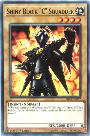 Shiny Black "C" Squadder (IGAS-EN092) - Ignition Assault Unlimited Ignition Assault Yugioh Single  Squirtle Squad Card Shop.