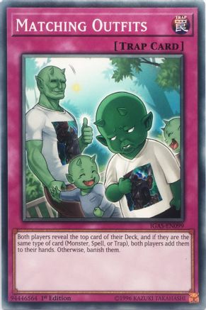 Matching Outfits (IGAS-EN099) - Ignition Assault Unlimited Ignition Assault Yugioh Single  Squirtle Squad Card Shop.