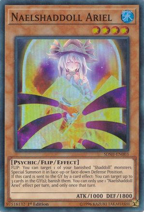 Naelshaddoll Ariel (SDSH-EN003) - Structure Deck: Shaddoll Showdown Unlimited Structure Deck: Shaddoll Showdown Yugioh Single  Squirtle Squad Card Shop.