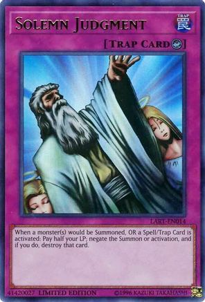 Solemn Judgment (LART-EN014) - The Lost Art Promotion Limited The Lost Art Promotion Yugioh Single  Squirtle Squad Card Shop.