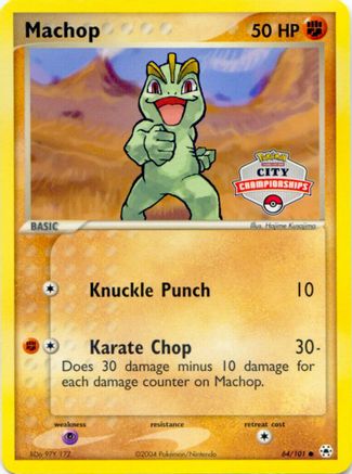 Machop - 64/100 (City Championships)/100  League & Championship Cards - Promo League & Championship Cards Pokemon Single  Squirtle Squad Card Shop.