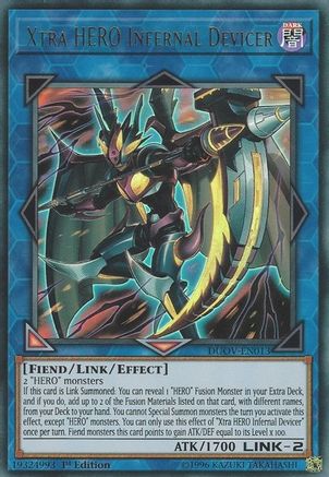 Xtra HERO Infernal Devicer (DUOV-EN013) - Duel Overload 1st Edition Duel Overload Yugioh Single  Squirtle Squad Card Shop.