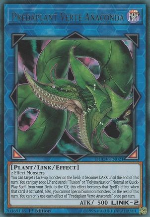 Predaplant Verte Anaconda (DUOV-EN021) - Duel Overload 1st Edition Duel Overload Yugioh Single  Squirtle Squad Card Shop.