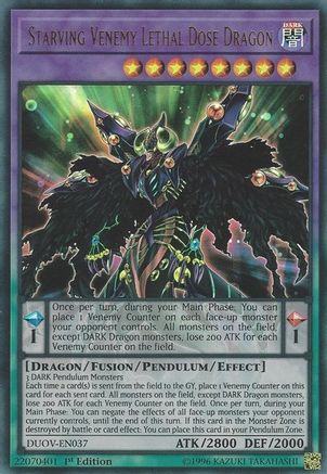 Starving Venemy Lethal Dose Dragon (DUOV-EN037) - Duel Overload 1st Edition Duel Overload Yugioh Single  Squirtle Squad Card Shop.