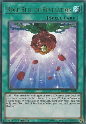 Rose Bell of Revelation (DUOV-EN040) - Duel Overload 1st Edition Duel Overload Yugioh Single  Squirtle Squad Card Shop.