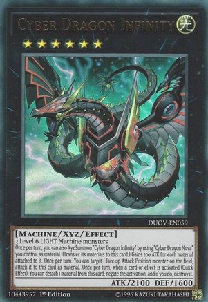 Cyber Dragon Infinity (DUOV-EN059) - Duel Overload 1st Edition Duel Overload Yugioh Single  Squirtle Squad Card Shop.