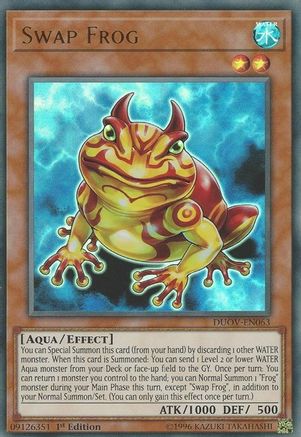 Swap Frog (DUOV-EN063) - Duel Overload 1st Edition Duel Overload Yugioh Single  Squirtle Squad Card Shop.