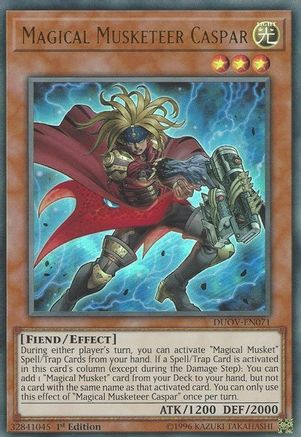 Magical Musketeer Caspar (DUOV-EN071) - Duel Overload 1st Edition Duel Overload Yugioh Single  Squirtle Squad Card Shop.