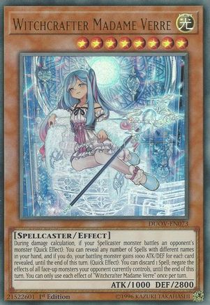 Witchcrafter Madame Verre (DUOV-EN073) - Duel Overload 1st Edition Duel Overload Yugioh Single  Squirtle Squad Card Shop.