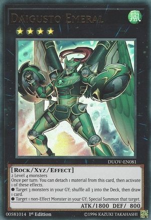 Daigusto Emeral (DUOV-EN081) - Duel Overload 1st Edition Duel Overload Yugioh Single  Squirtle Squad Card Shop.