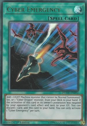 Cyber Emergency (DUOV-EN092) - Duel Overload 1st Edition Duel Overload Yugioh Single  Squirtle Squad Card Shop.