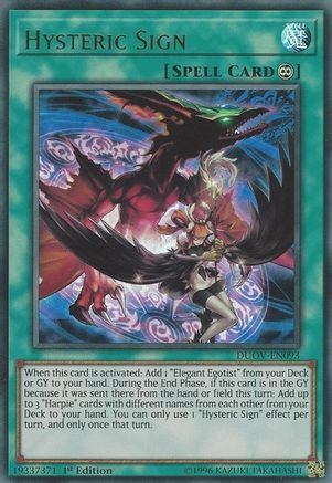 Hysteric Sign (DUOV-EN093) - Duel Overload 1st Edition Duel Overload Yugioh Single  Squirtle Squad Card Shop.