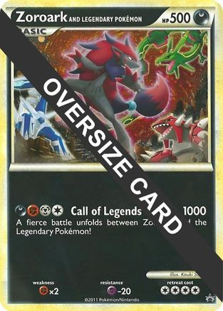 Zoroark and Legendary Pokemon (World of Illusions Promo)  - Holofoil Jumbo Cards - Promo Jumbo Cards Pokemon Single  Squirtle Squad Card Shop.