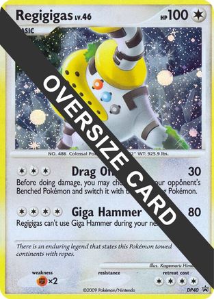Regigigas - DP40  - Holofoil Jumbo Cards - Promo Jumbo Cards Pokemon Single  Squirtle Squad Card Shop.