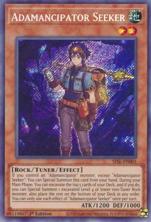 Adamancipator Seeker (SESL-EN001) - Secret Slayers 1st Edition Secret Slayers Yugioh Single  Squirtle Squad Card Shop.