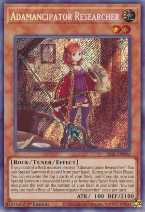 Adamancipator Researcher (SESL-EN002) - Secret Slayers 1st Edition Secret Slayers Yugioh Single  Squirtle Squad Card Shop.