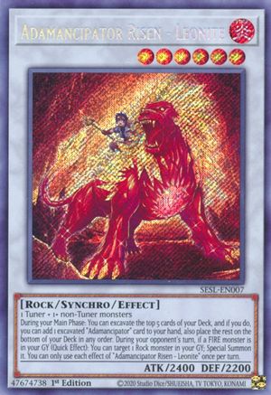 Adamancipator Risen - Leonite (SESL-EN007) - Secret Slayers 1st Edition Secret Slayers Yugioh Single  Squirtle Squad Card Shop.