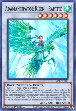 Adamancipator Risen - Raptite (SESL-EN008) - Secret Slayers 1st Edition Secret Slayers Yugioh Single  Squirtle Squad Card Shop.