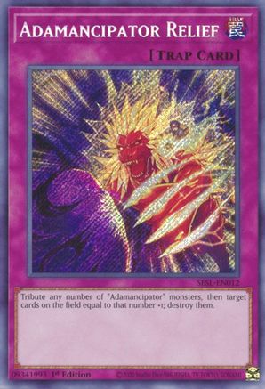 Adamancipator Relief (SESL-EN012) - Secret Slayers 1st Edition Secret Slayers Yugioh Single  Squirtle Squad Card Shop.