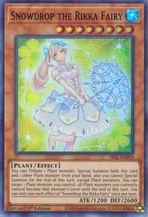 Snowdrop the Rikka Fairy (SESL-EN019) - Secret Slayers 1st Edition Secret Slayers Yugioh Single  Squirtle Squad Card Shop.