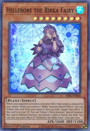 Hellebore the Rikka Fairy (SESL-EN020) - Secret Slayers 1st Edition Secret Slayers Yugioh Single  Squirtle Squad Card Shop.