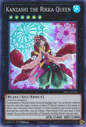 Kanzashi the Rikka Queen (SESL-EN021) - Secret Slayers 1st Edition Secret Slayers Yugioh Single  Squirtle Squad Card Shop.