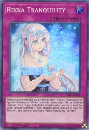 Rikka Tranquility (SESL-EN025) - Secret Slayers 1st Edition Secret Slayers Yugioh Single  Squirtle Squad Card Shop.