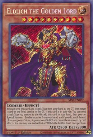 Eldlich the Golden Lord (SESL-EN027) - Secret Slayers 1st Edition Secret Slayers Yugioh Single  Squirtle Squad Card Shop.