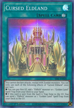Cursed Eldland (SESL-EN028) - Secret Slayers 1st Edition Secret Slayers Yugioh Single  Squirtle Squad Card Shop.