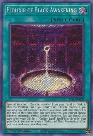 Eldlixir of Black Awakening (SESL-EN029) - Secret Slayers 1st Edition Secret Slayers Yugioh Single  Squirtle Squad Card Shop.