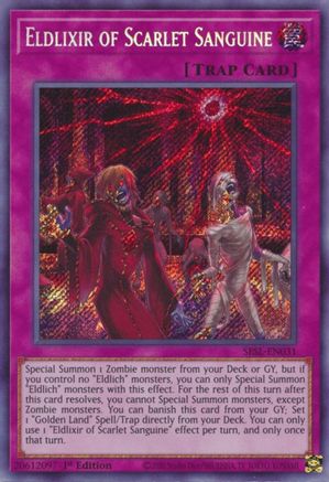 Eldlixir of Scarlet Sanguine (SESL-EN031) - Secret Slayers 1st Edition Secret Slayers Yugioh Single  Squirtle Squad Card Shop.